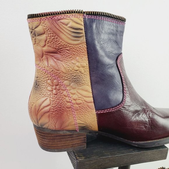 Spring Step L'Artiste Erminia Zippered Booties Sz 6 - Picture 5 of 9